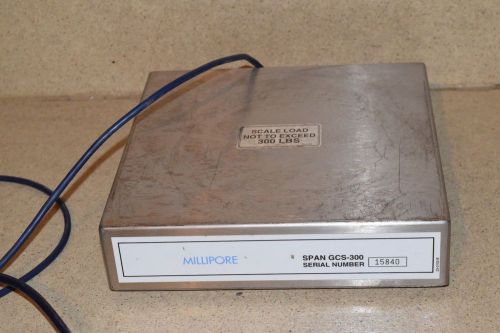 MILLIPORE SPAN GCS-300 GAS  CYLINDER SCALE  w/ TWO SAM-305 AMPLIFIERS