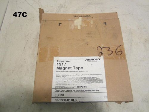 Partial Plastiform 3097C-04 .060&#034; X 1&#034; X 100&#039; MGO Permanent Magnet Tape Roll
