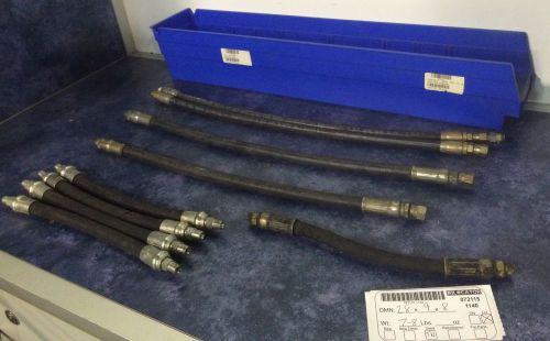 Lot of 9  hydraulic hoses for sale
