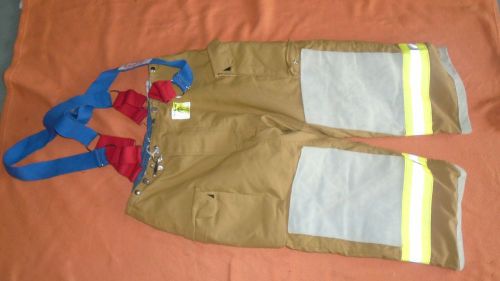 Morning Pride Khaki  Bunker Pants Turnout Gear Size 40W x 26L New Manu.2004  NC