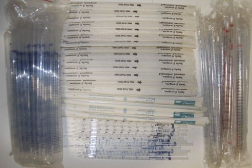 Set of 139) Fisherbrand, Pyrex, Costar 2, 5, 10, 25mL in 1/10 Serological Pipets