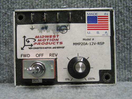 MIDWEST MOTION PRODUCTS MMP20A-12V-RSP / MMP 20A-12V-RSP DC MOTOR SPEED CONTROL