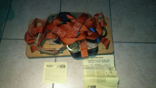 New klein fall arrest suspension harness 87044 36&#034; to 44 medium for sale
