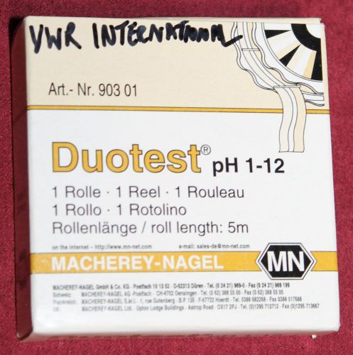 New Duotest pH 1-12 Dispenser Roll Indicator Paper Germany Macherey Nagel MN