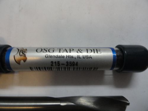 Reground OSG 23/64&#034; Solid Carbide Slow Spiral Drill Bit, 215-3594