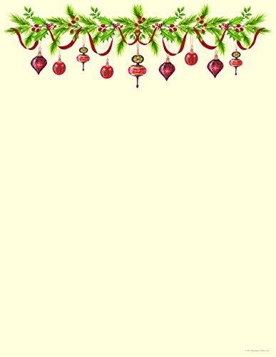 Great Papers! Christmas Stationery Grandma&#039;s Old Fashioned Ornaments Holiday