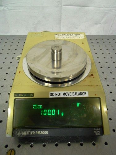 H128648 Mettler PM2000 Laboratory Scale/ Balance Max: 2100g