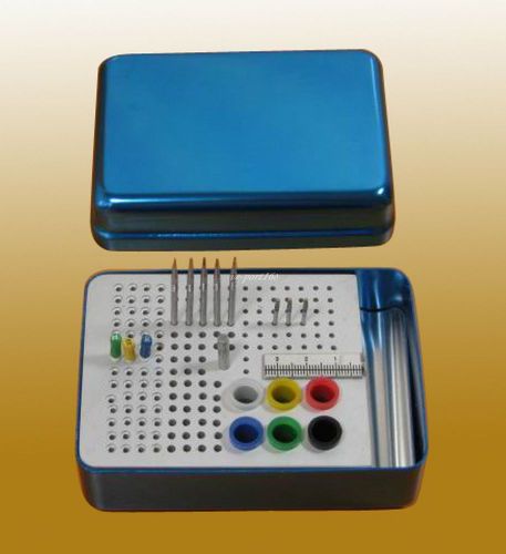 180 holes dental bur holder autoclave sterilizer case  with a ruler b023c (ve) for sale