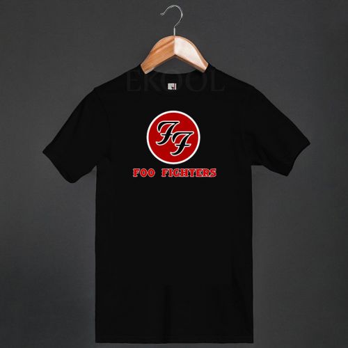 Official FF Foo Fighters Logo Men&#039;s Long Sleeve Black T-Shirt Size S-3XL