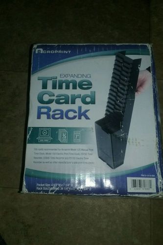 Expanding time card rack