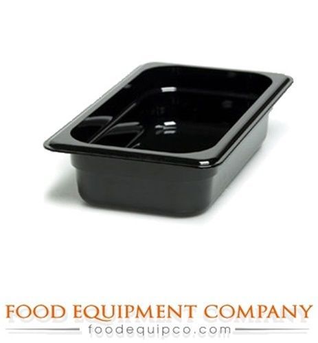 Cambro 42CW110 Camwear® Food Pan plastic 1/4-size 2-1/2&#034;D black  - Case of 6