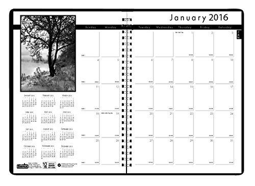 House of Doolittle 2016 Monthly Calendar Planner, Black on White Series, 8.5 x