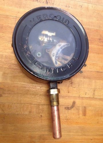 Vintage antique mercoid control pressure switch steampunk gauge d-36 copper for sale