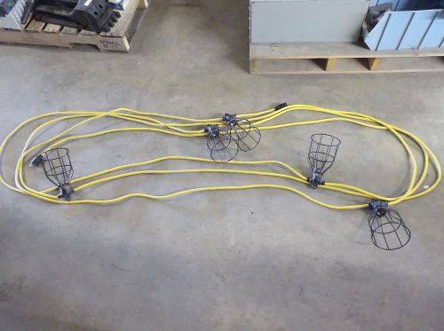 50 FT TEMPORARY CONSTRUCTION LIGHTING, 110 VOLT, SINGLE PHASE (USED)