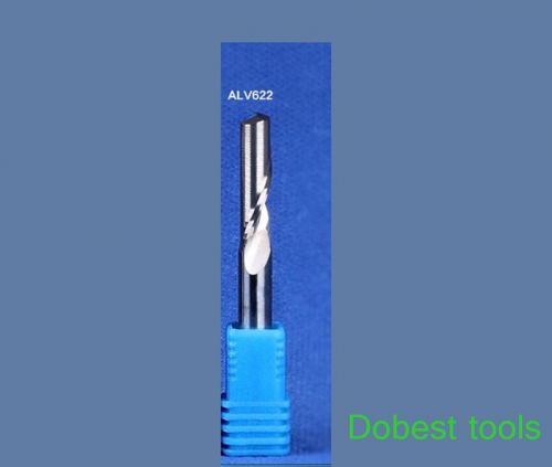 2piece one flute engraving fine texture aluminum CNC router bit 6*22mm