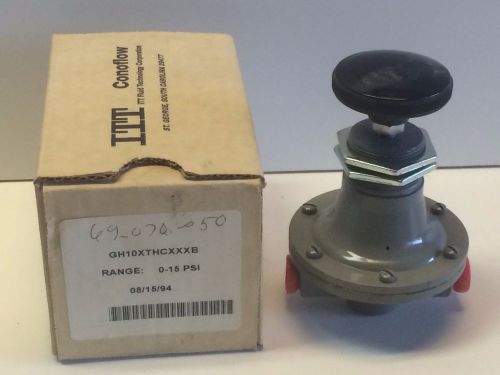 New old stock itt conoflow pressure regulator 0-15psi gh10xthcxxxb for sale
