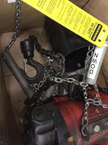 Aro 7750d 1/2 ton air pneumatic chain hoist 1000 lb 10&#039; lift for sale