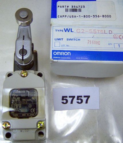 (5757)B Omron Limit Switch WLG2-55TSLD Lever Arm LED