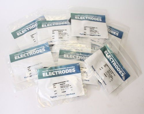 New 11 Packs Tyco Carbon Electrodes for Electrotherapy 44 total Electrodes