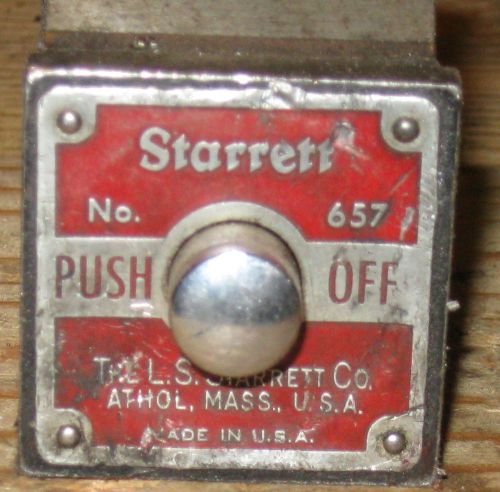 Starrett #657 Magnetic Indicator Stand