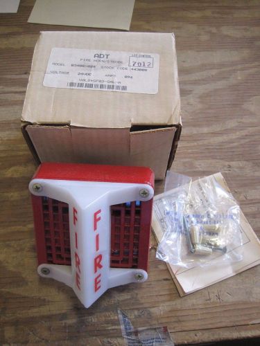 ADT B3408-024 Fire Alarm Horn / Strobe 24VDC Fire Safety Signaling Device New JS