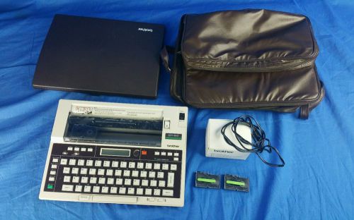 VINTAGE BROTHER EP-20 WORD PROCESSER w/Cover and carry bag Made In Japan Works!!