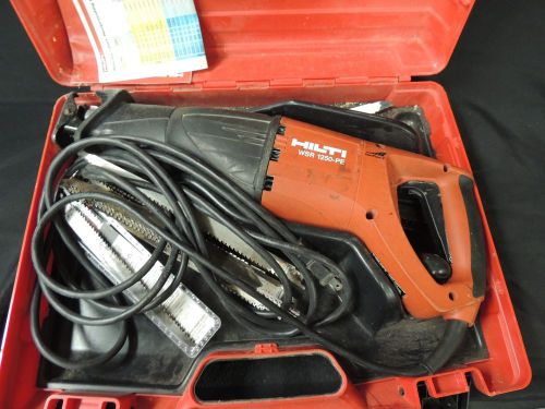 Hilti WSR 1250-PE Reciprocating Saw With Extra Blades and Case