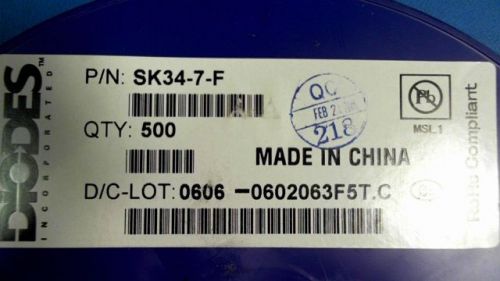 545-pcs schottky 40v 3a diodes sk34-7-f 347 sk347 for sale