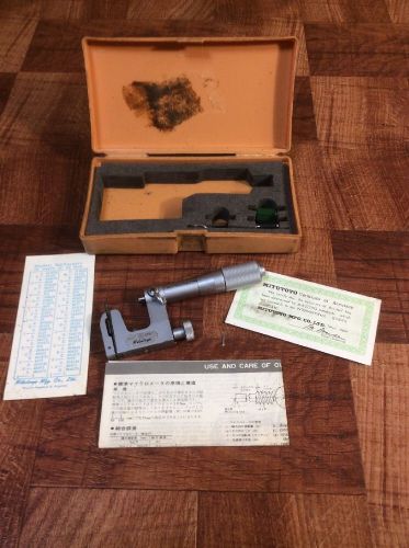 Mitutoyo 0-1&#034; multi anvil micrometer no. 117-107  #290 for sale