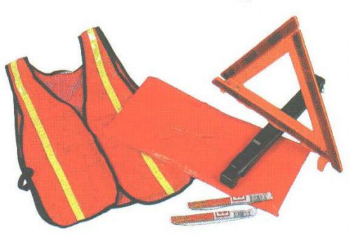 Motorist Safety Kit with reflective triangle