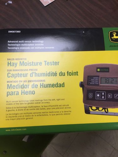 New John Deere Baler mounted moisture tester,in cab monitor,no reserve