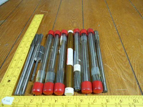 Lot of 10 Chucking Reamers, Straight Flute 8&#034;, C5469, C5868, C5555, C5625 + xtra