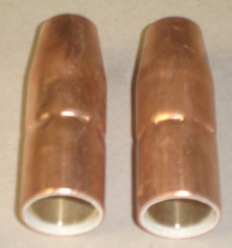 2 mig nozzles 169-725 5/8&#034; recessed 169725 fit m25/m40 welding gun qty 2 for sale
