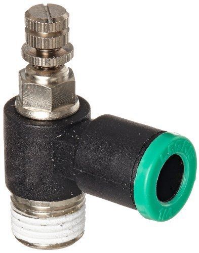 Parker legris legris 7668 56 11 nylon air flow control valve, 90 degree elbow, for sale