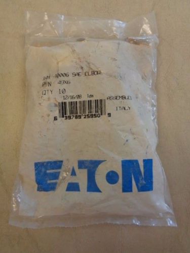 Eaton set of (10) weatherhead brass fitting 90 degree elbow marine boat for sale