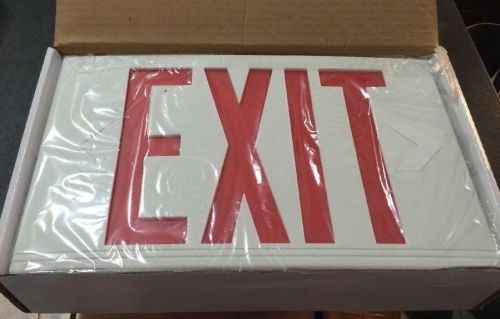 Exitronix Plastic LED Exit Sign Model VEX/U/BP/WB/WH 120/277 VAC NIB