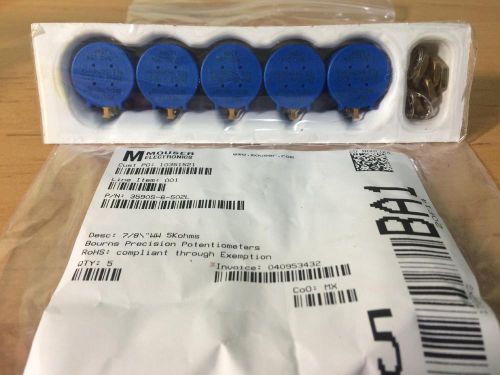 BOURNS POTENTIOMETER 3590S-6-502L 5K OHM 10 TURN, LOTS OF 5