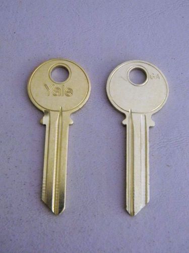 Original yale key blank ga keyway 6 pin- 2 keys for sale