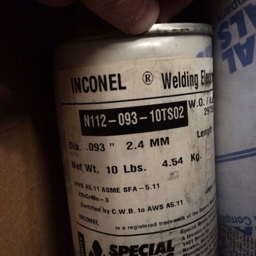 Special Metals Inconel N112 Welding Electrodes .093&#034; 10lbs