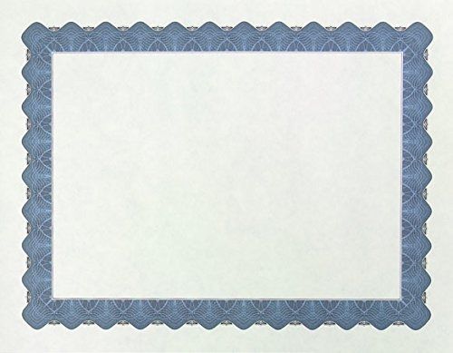 Great Papers! Metallic Blue Border Certificate, 8.5&#034;x 11&#034;, 100 Count (934400)