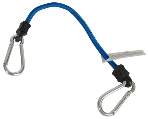Highland (9417400) 18&#034; blue carabiner bungee cord - 1 piece for sale