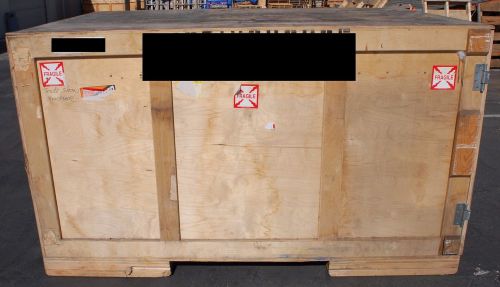 Multiple-Use Heavy Duty Wood Crate for Shipping Items w/ Trade Show Board