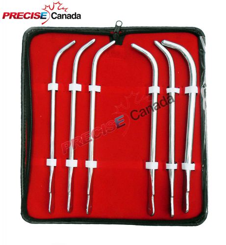 VAN BUREN SOUND URETHRAL SET OF 6 GYNECOLOGY MEDICAL INSTRUMENTS