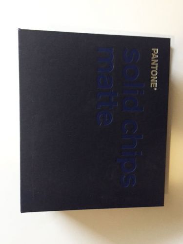 PANTONE INC. Pantone SOLID CHIPS MATTE Book Excellent Condition some wear