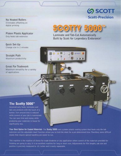Scotty 5000 index tabbing machine