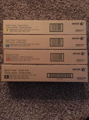 Xerox workcentre new toner combo pack - 7525, 7530, 7535, 7545, 7556, 7830, 7835 for sale