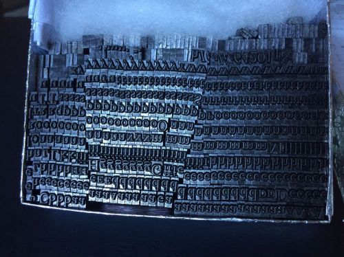 Caslon 12 Pt Metal Letter Press Type - All Lowercase + Some Uppercase &amp; #s