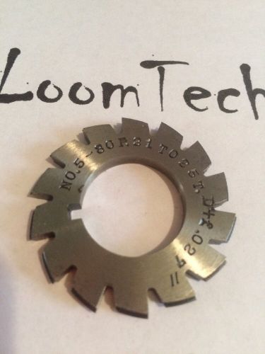 Used Involute Gear Cutter #5 80P 21-25T 7/8&#034;bore HS Brown &amp; Sharpe Clock Watch