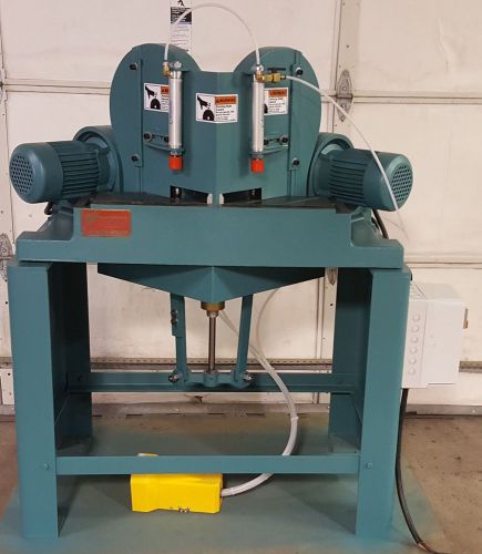 Pistorius mn-200 double miter cut-off saw, clamping, 2016 refurb, 230v, 3ph for sale