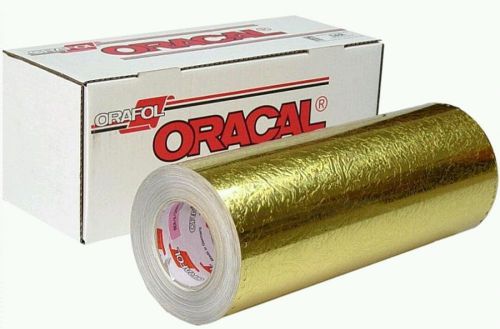 15&#034; X 10yd - Oracal 351 Gold Leaf Polyester Sign &amp; Graphic Cutting Vinyl Film